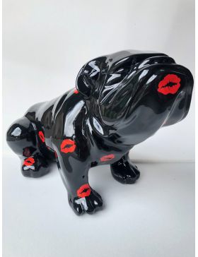 Englische Bulldogge - Designer Deko Figur, GARTEN