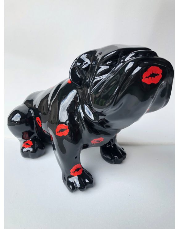 Englische Bulldogge - Designer Deko Figur, GARTEN