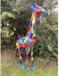 Giraffe, Deko, Tier Figur, Dekoration XXL-POP-ART, PINK