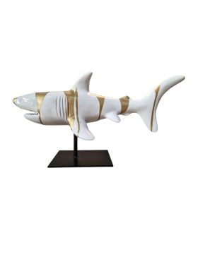 Hai- Shark, Deko Figur- KUNSTBEMALUNG, Designer Deko, pop -art
