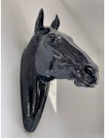 Pferdekopf Lebensgroß, Wanddekoration, Designer Deko Figur Hochglanz-Lack