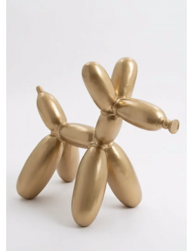 Ballon Hund- POP-ART, Designer Deko, Gold