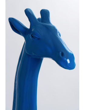 Giraffe, Deko, Tier Figur, Dekoration XXL -POP-ART, Blau