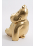 Nilpferd Gold - Designer Deko Figur