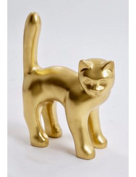Katze - Designer Deko, GOLD