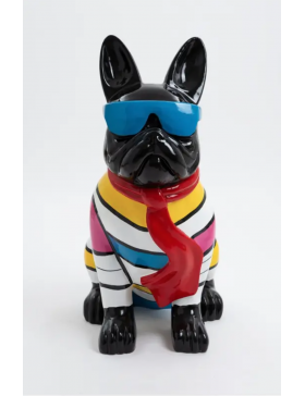 französische bulldogge mit Brille XXXL,, Designer Deko, Pop-Art