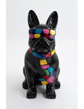 französische bulldogge mit Brille XXL, Designer Deko, Pop-Art