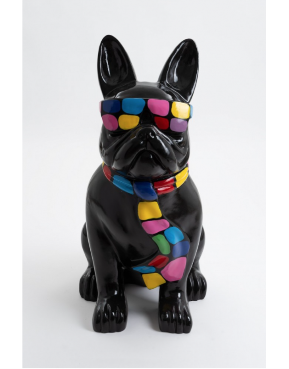 französische bulldogge mit Brille, Designer Deko, Pop-Art - Design Figuren
