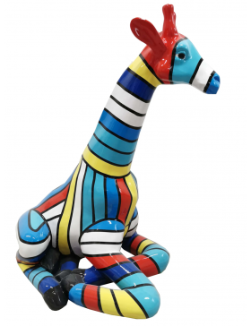 DESIGNER FIGUR - Giraffe, POP-ART