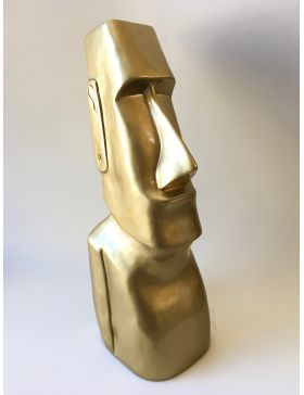 DESIGN Moai Figur, Kopf Rapa Nui Tik GOLD