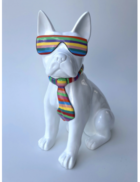 französische bulldogge mit Brille, Designer Deko