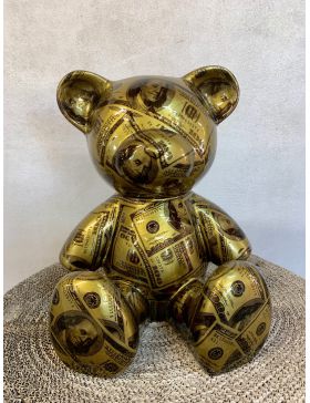 Dollar Teddy Bear- DESIGNER FIGUR, POP-ART