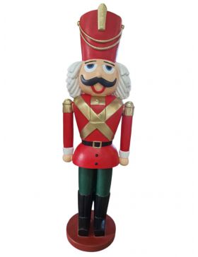 Nussknacker - bunte Uniform - lebensgroß- Weihnachten