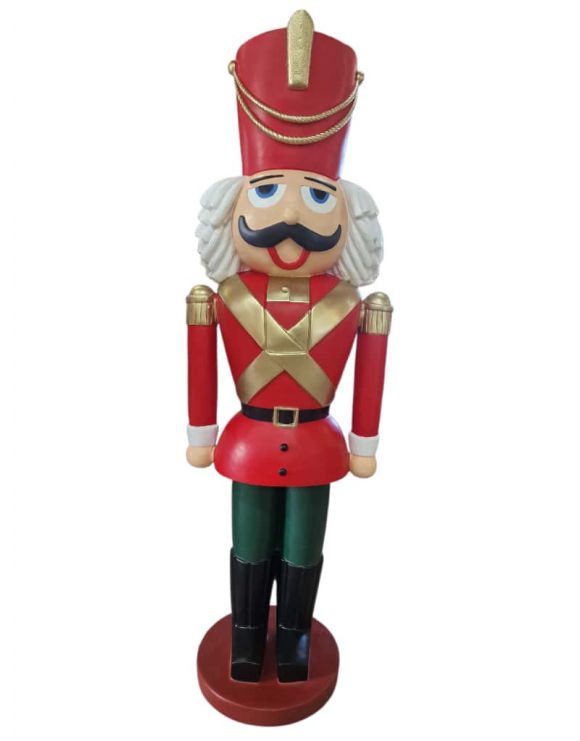 Nussknacker - bunte Uniform - lebensgroß- Weihnachten