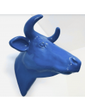 Kuhkopf Lebensgroß, Wanddekoration, Designer Deko Figur Hochglanz-Lack