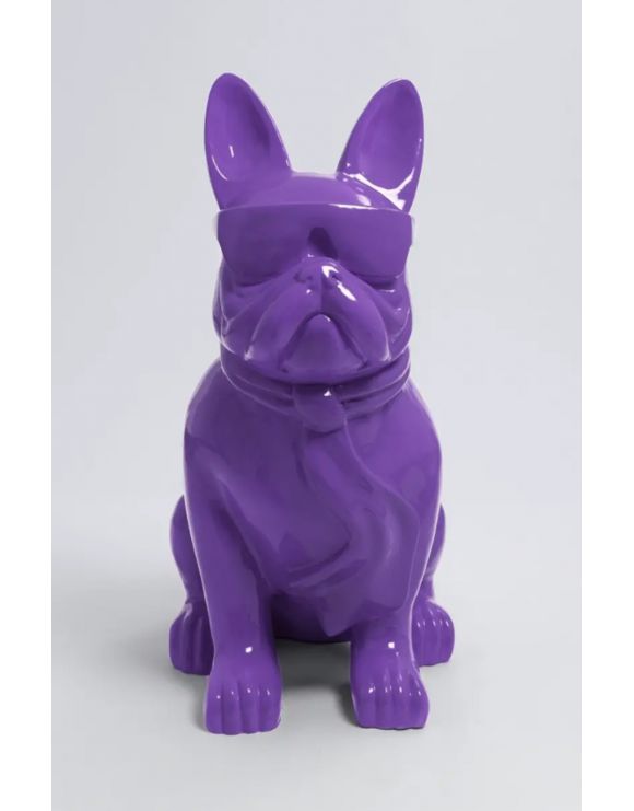 französische bulldogge mit Brille XXXL, Designer Deko, Pop-Art