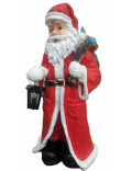 Weihnachtsmann mit Solarlampe